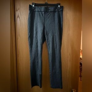 Anne Klein Dark Gray Straight Leg Stretch Pants Size M, Great Condition!